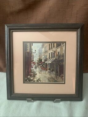 Framed art print -Floral Lane in a Frame